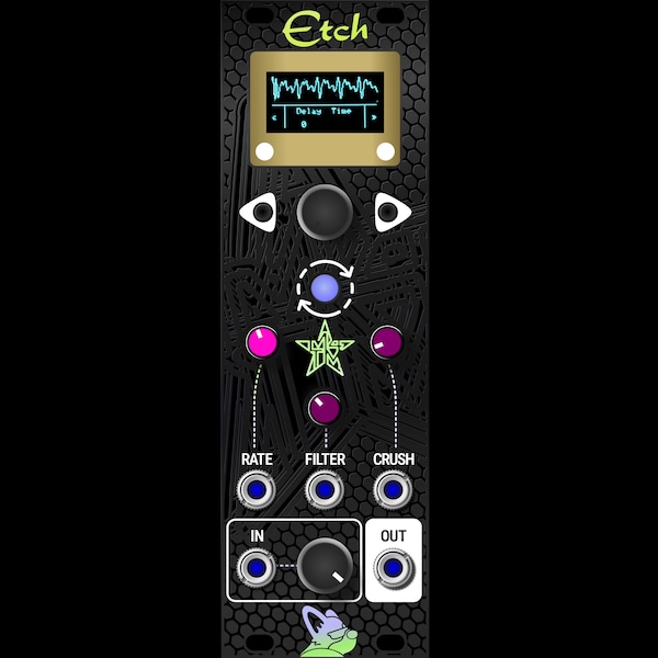 Etch Eurorack Module 8hp Bitcrush, Delay, Quantizer Modular for the Masses M4TM