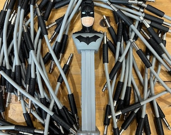 Two-Tone Eurorack Patch Cables (Grey & Black) - Golden Shrimp Guild x Hive Mind Synthesis