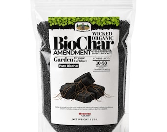 Old Cobblers Farm™ Wicked Organics Bio Char Soil Amendment | | Organic Carbon Amendment | Water Retention Nutrient Holding Microbe Habitat