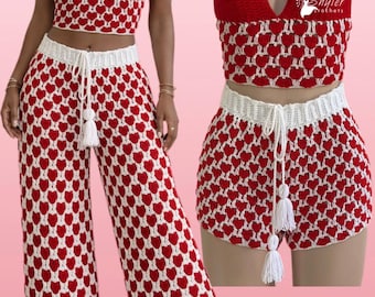 Gehäkelte Herzchen Shorts/Hose PDF Download