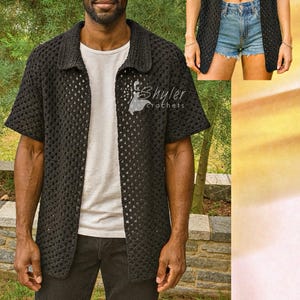 Padrão de camiseta de crochê Grandma Stitch: PDF unissex (download digital)