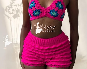 Modèle de bloomer au crochet, taille côtelée (Modèle PDF)