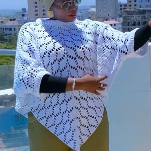 Falling Leaves Crochet Poncho Pattern (PDF)