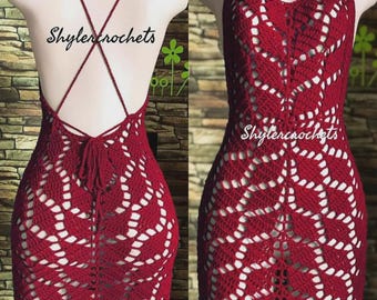 Falling Leaves Crochet Dress Pattern: Leafy Design (PDF Pattern)