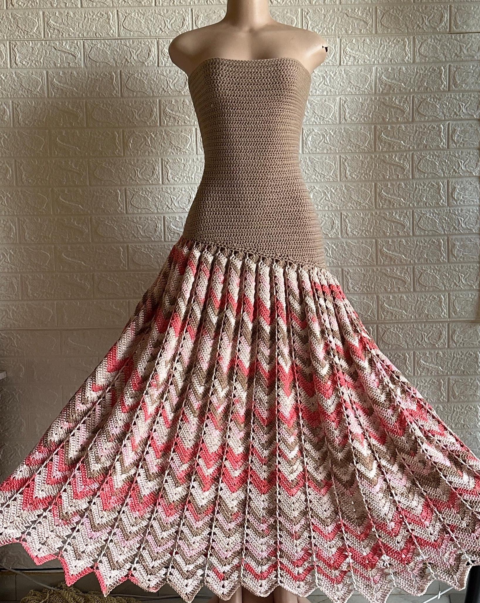 Crochet Modest Dress Pattern - Etsy