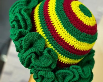 Crochet Ruffle Hat Pattern: Easy Summer Hat Tutorial (PDF Download) - Etsy
