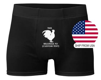 Valentines Day Gift for Him, Personalized Boxers, Custom Underwear Men, Sexy Underwear, Love, Photo Gift