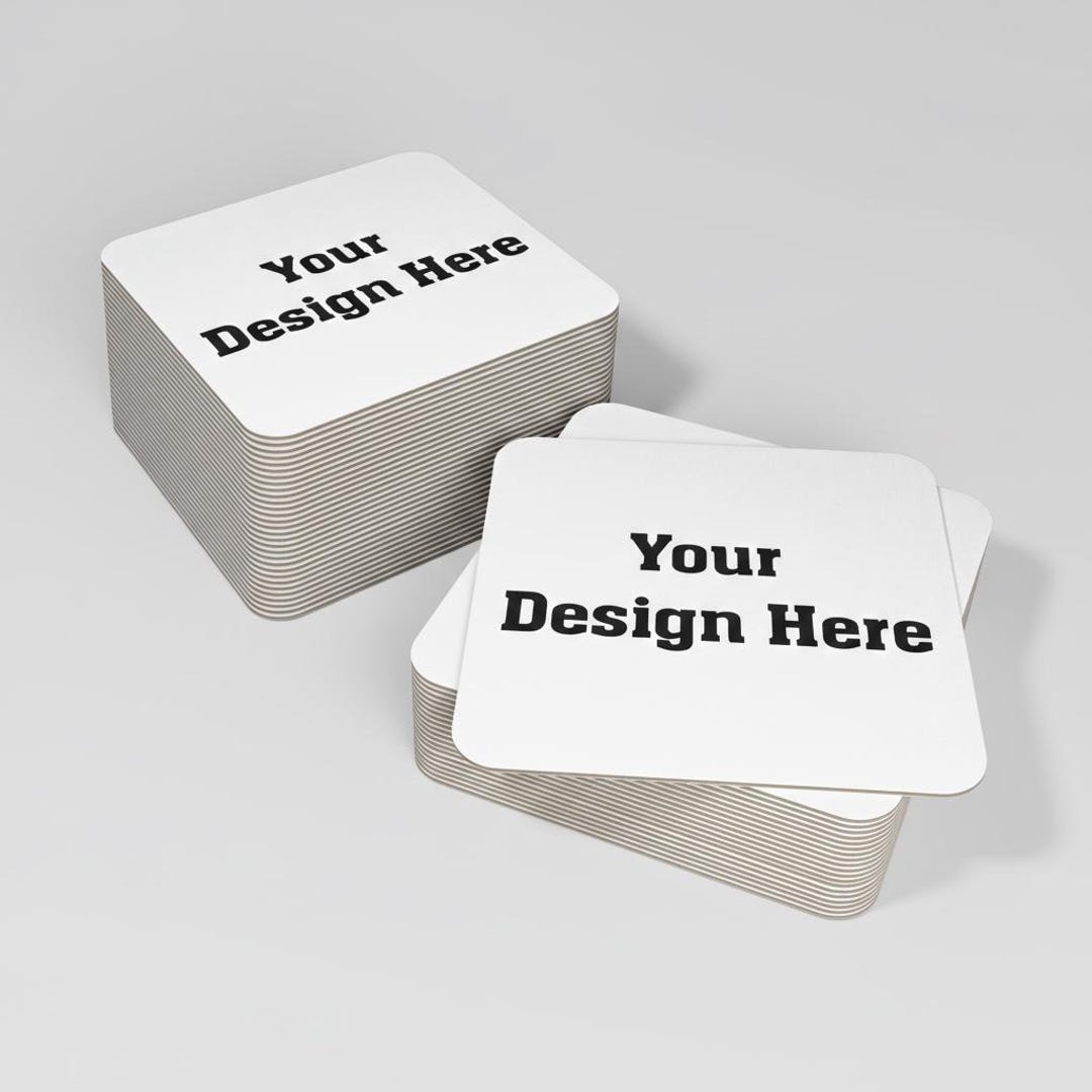 Pulpboard Coaster Example Custom Pulpboard Coasters | Personalized Event, Wedding, or Business - Etsy