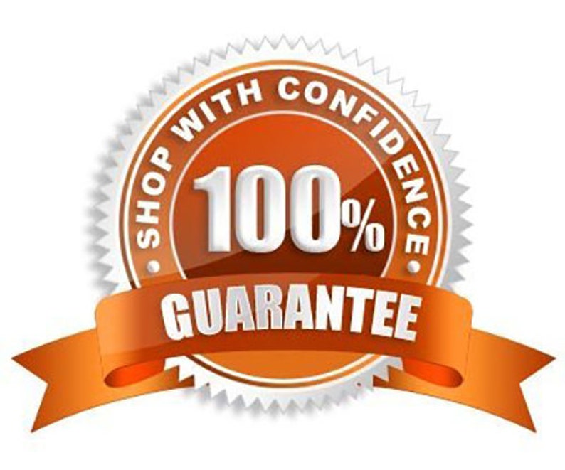 Puede incluir: Sello naranja y blanco con el texto "Compre con confianza 100% Garant&iacute;a" y una cinta.