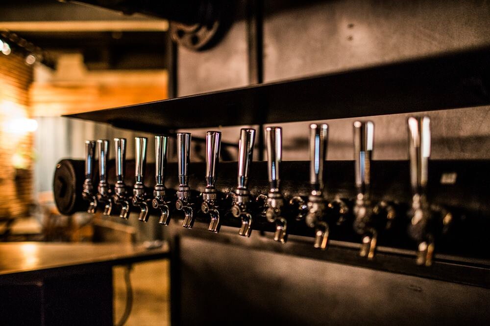 12 Tap Wall Mounted Custom Draft Beer Tower Black Iron Tapped | Etsy
