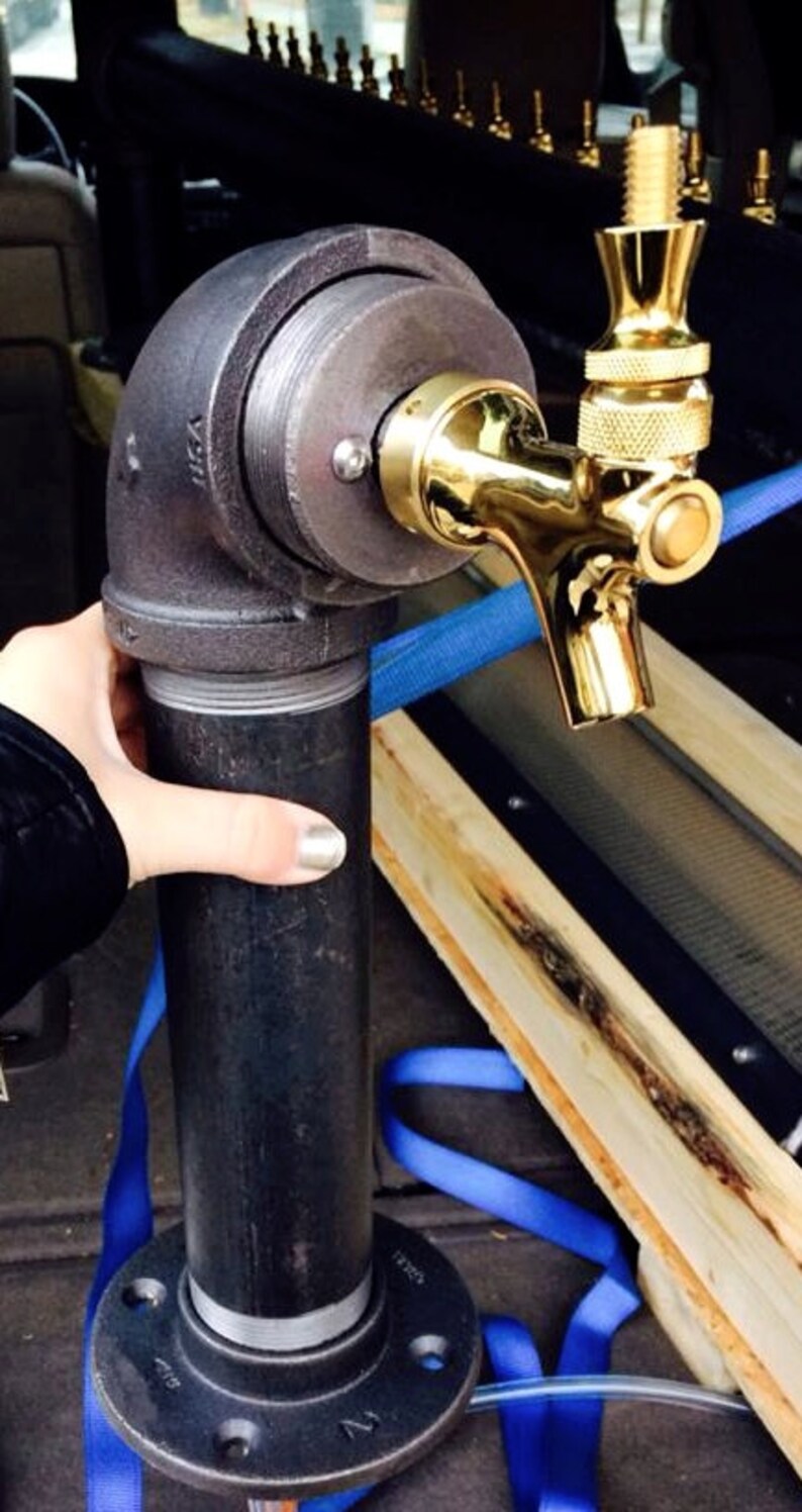 Our most Popular Single Tap Draft Beer Tower with Brass Faucet Etsy