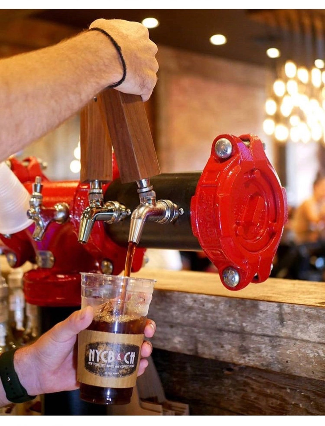 Fire Engine Red Custom Draft Beer System Tapped Beer Wine Etsy