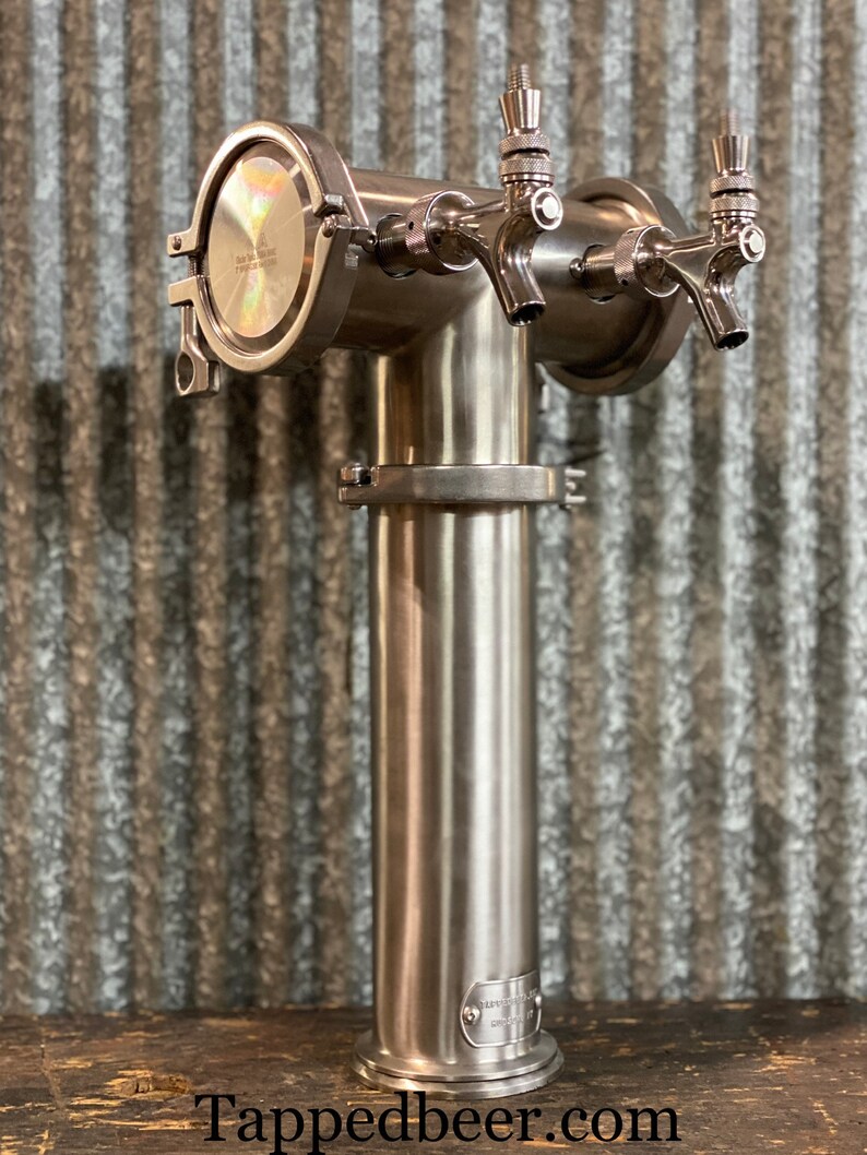 Custom stainless steel brewery pipe draft beer tower Etsy