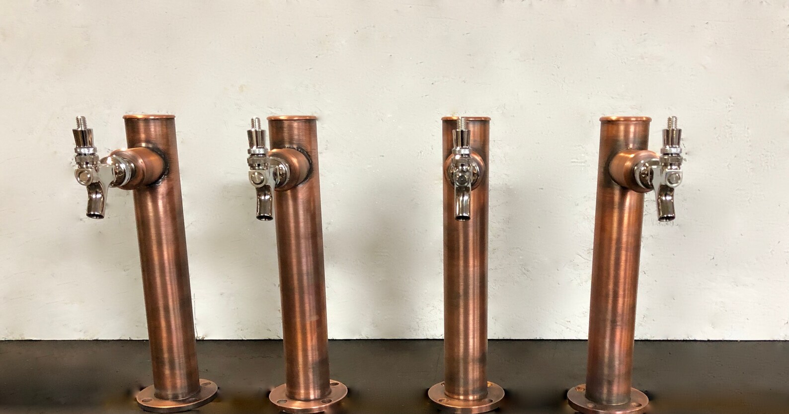 Custom Aged Copper Single Tap Draft Beer Towers Fonts Unique Etsy