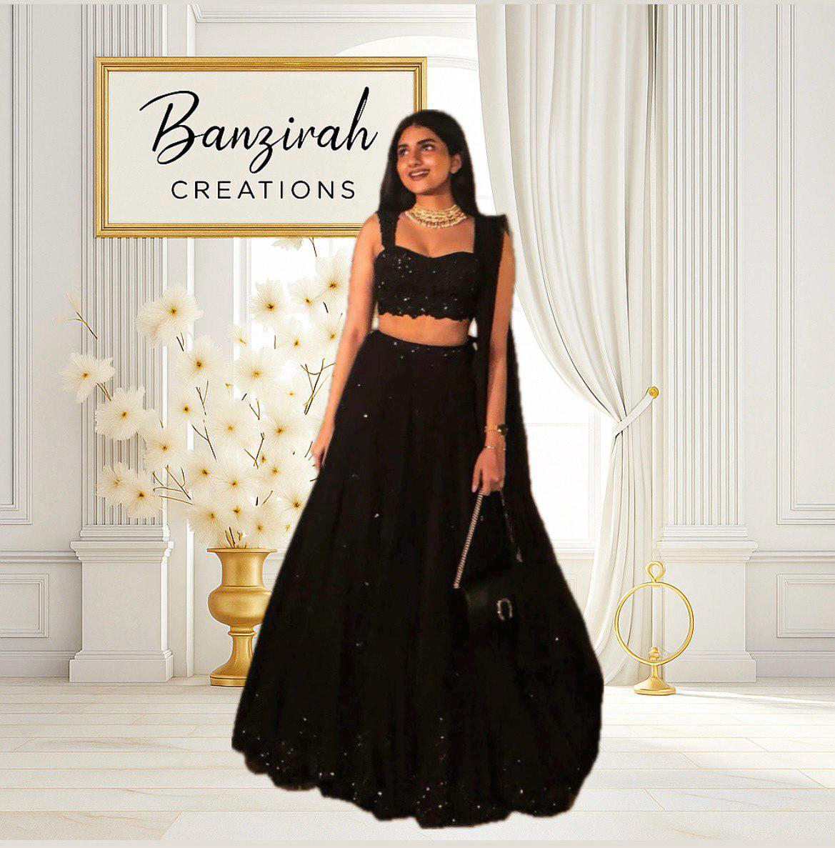 strapless open back dress Grey Net Evening Lehenga – Elegant Party & Reception Wear – Gunj Fashion main image 1