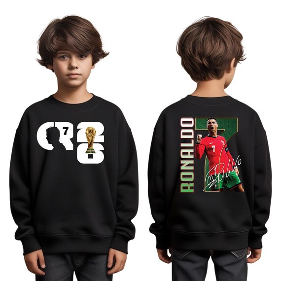 Ronaldo 2026 Sweatshirt, Kids Soccer Shirt, Football Hoodie