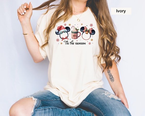 Comfort Colors® T-Shirt, Disney Christmas Shirt, Mickey Christmas T-Shirt, Family Christmas Shirt, Disney Tis The Season Tee, Christmas Gift