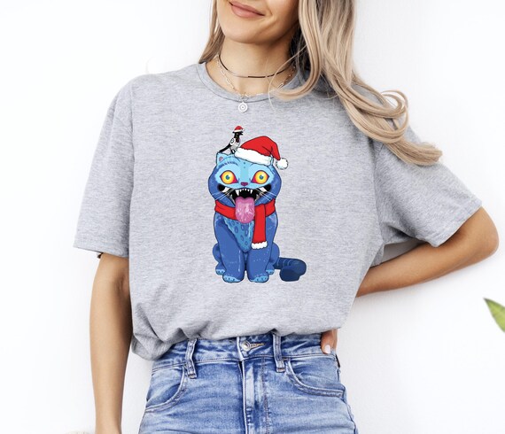 Derpy Tiger Christmas T-Shirt: Hunter Santa, Funny Xmas Gift