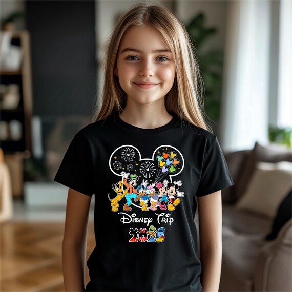 Mickey and Friends Disneyland 2025 Trip Shirt