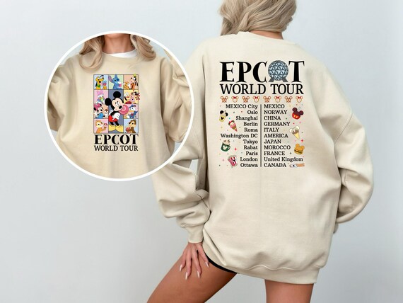 Disney Epcot World Sweatshirt, Epcot World Sweatshirt, Disney Trip Hoodie, Disneyland Shirt, Family Disney Vacation Hoodie,Disney Trip Shirt