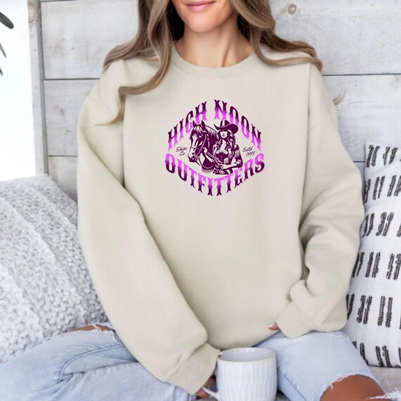 Western Rodeo Sweatshirt, High Noon Outfitters, Horse Lover Gift
