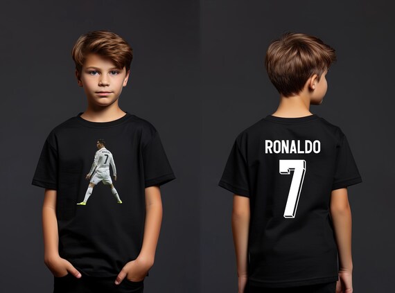 Youth Ronaldo #7 Soccer T-shirt, Football Fan Merch