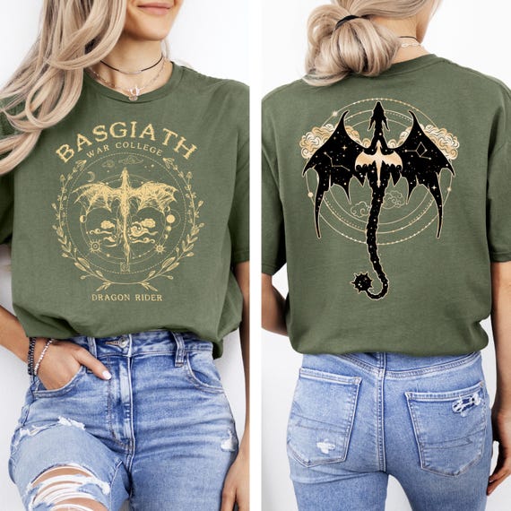 Basgiath War College Dragon Rider T-Shirt, Fantasy Bookish Shirt