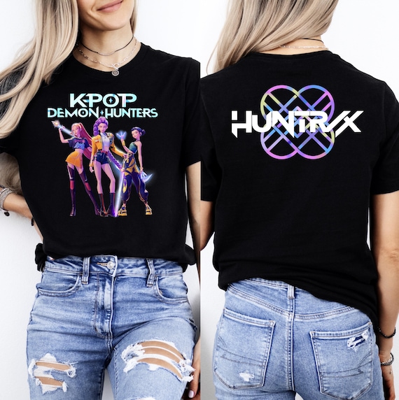 Kpop Demon Hunters Shirt, Huntrix T-Shirt, Huntrix Kpop Shirt, Huntrix Girls Shirt, Saja Girls Fan Shirt, Huntrix Shirt, Kpop Movie Tee