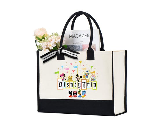 Disney World Trip 2025 Tote Bag, Disney Characters Bag, Disney Trip 2025 Tote Bag, Mickey and Friends Disney Bag, Disney Family Tote Bag