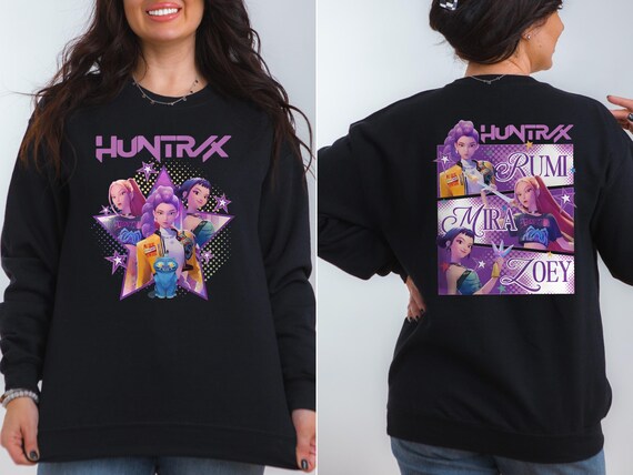 Huntrix Sweatshirt, Demon Hunters Shirt, Kpop Demon Hunter Hoodie, Huntrix Girls Sweatshirt, Saja Girls Fan Shirt, Kpop Movie Sweatshirt