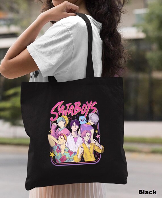 Kpop Saja Boys Tote Bag, Huntrix Fan Gift