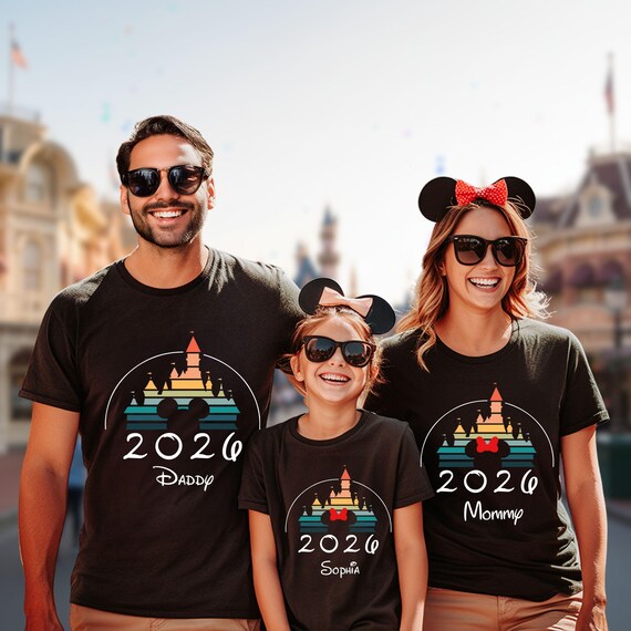 Family Disney DTF Transfer, Custom DTF Transfers, Disney Vacation Souvenir