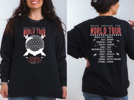 Epcot World Tour Sweatshirt: Drink Around the World - Unisex