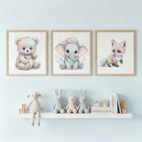 10 Nursery Mockups | Baby Room PDFSet, Dream Big Printable | Nursery Wall Art