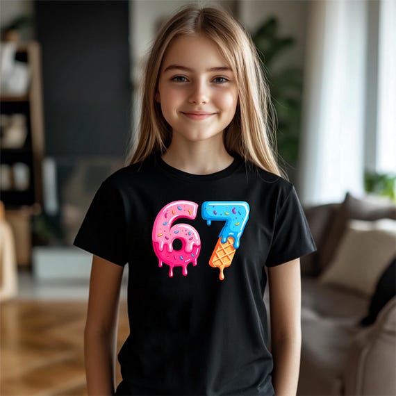 Kids Six Seven Donut Ice Cream T-Shirt