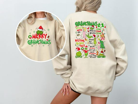 Grinchmas Sweatshirt, Merry Christmas Hoodie, Xmas Gift