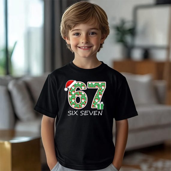 Funny Christmas Six Seven Kids Shirt, Xmas Party Tee