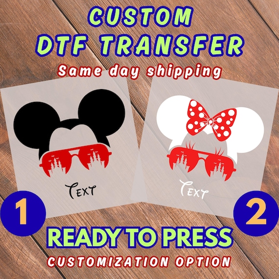 Disney Family DTF Transfer, Custom DTF Transfers