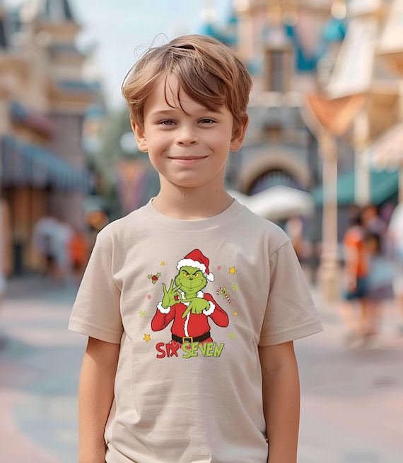 Grinchmas Youth Shirt, Funny Grinch Christmas Tee, Kids 6 7 Gift