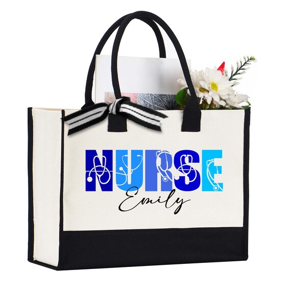 Personalized Nurse Tote Bag, Graduation Gift