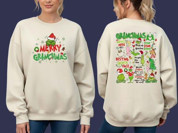 Grinchmas Sweatshirt, Merry Christmas Hoodie, Xmas Gift
