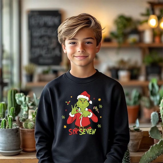 Grinchmas Six Seven Youth Sweatshirt, Christmas Gift