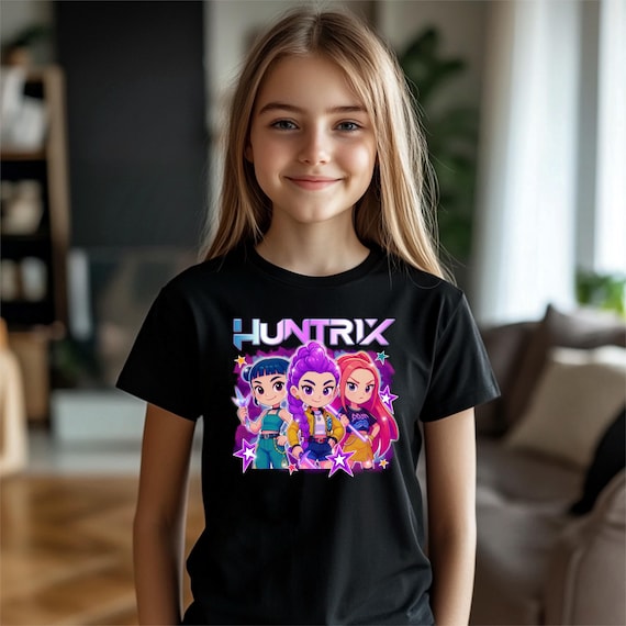 Huntrix Anime T-Shirt: Kpop Kids Fan Tee