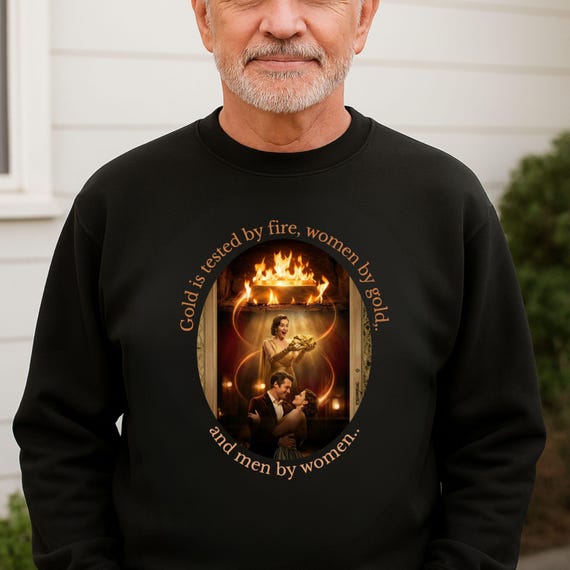 Philosophical Statement Sweatshirt, Vintage Proverb Quote Sweatshirt