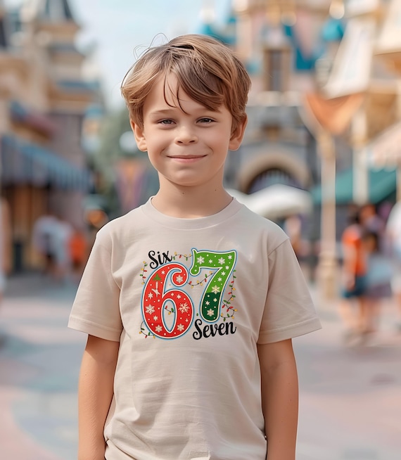 Christmas T-Shirt, Six Seven Christmas Youth T-Shirt, Funny Xmas Tee