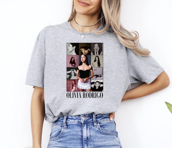 Olivia Rodrigo Collage T-Shirt, Unisex Concert Tee