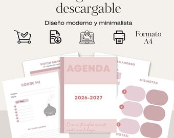 Minimalist Printable Planner | Daily, weekly, and monthly planner to organize your life. Modern and functional printable planner.