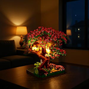 Kit de construcción de un cerezo iluminado: lámpara LED DIY