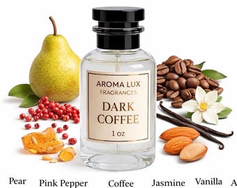 Dark Coffee Perfume Spray, Gourmand Dark Roast Fragrance,Aroma Lux Signature Scent