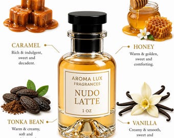 Nudo Latte  Perfume Spray (UNISEX)– Creamy Caramel Gourmand Scent